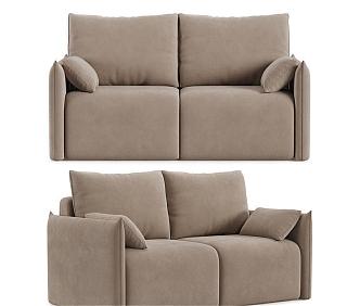 Two-person sofa soft sofa 3d model