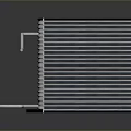 Metal Radiator With Cooling Fin Structure And Pipe Connection For Heat Dissipation