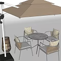 Outdoor Patio Furniture Set With Wicker Chairs Stone Fire Pit Table And Decorative Pillows