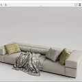 Modern Multiplayer Sofa Lema 3d model