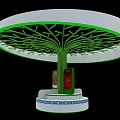 Tree-shaped science and technology agriculture door head Nakajima 3d model