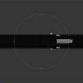 Futuristic Sci Fi Weapon Pistol With Black Silver Finish And Mechanical Details