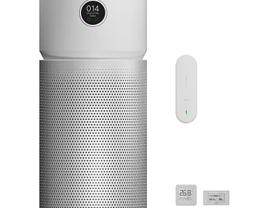 Smart Air Purifier With Digital Display Remote Control And Anti-VOC Filters 3d model