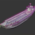 Modern Design Of Ferry Ship With Open Deck And Railings