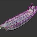 Modern Digging Boat 3d model