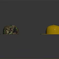 Assorted Color Baseball Caps Including Red Blue Black Yellow White and Camouflage