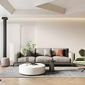 Modern Sofa Leisure Sofa Single Sofa Office Sofa Reception Sofa Coffee Table 3d model