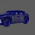 Sleek Gray Modern Electric Car With Black Roof And LED Headlights
