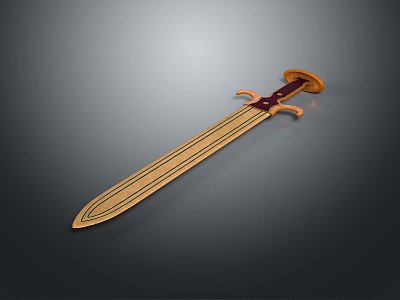 Officer Sword Long Sword Sheath Sword Samurai Sword Samurai Sword Accessories Soldier Sword Knight Sabre 3d model