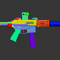 Multi Colored Toy Weapon With Aiming Scope And Vibrant Design For Kids Play