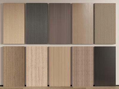 Modern wall panel wood veneer 3d model