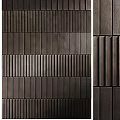 Brown Brick Wall Design Ideas With Various Vertical And Horizontal Patterns 3d model