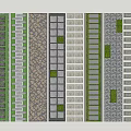 Stepping Stones Path Various Designs With Different Materials And Green Plants