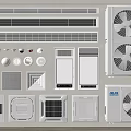 AUX Air Conditioner Vents With Various Types Designs And Indoor Units