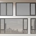 Modern windows combination windows glass windows floor-to-ceiling windows balcony windows bay windows bedroom windows sliding windows casement windows doors and windows 3d model