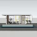 Modern Outdoor Pergola With Night Lighting Cozy Sofa And Poolside Relaxation Area