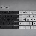 Modern switch socket 3d model