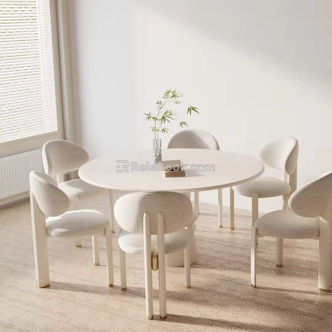 Modern table combination 3d model
