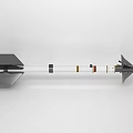 Modern Weapon Parts Featuring Assorted Barrels Metal Components And Tactical Accessories