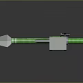Rocket rocket launcher to air weapon to air missile shoulder missile shoulder rocket 3d model