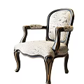 Elegant Classic Accent Chair With Carved Wooden Legs Patterned Fabric And Curved Armrests