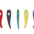 Colorful Cat Face Shaped Bottle Openers In Red Gray Green Yellow Blue Colors