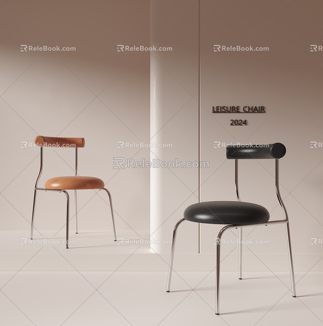 Modern Middle Ancient Dining Chair 3d model