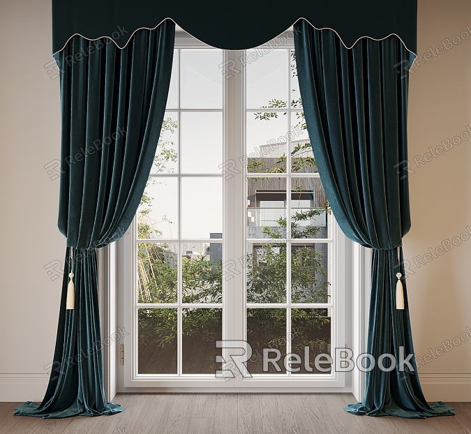 Curtain Screen Window Blinds Dream Curtain Shangri-La Curtain Curtain model