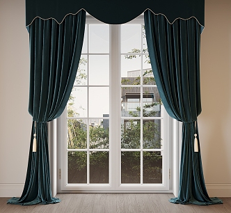 Curtain Screen Window Blinds Dream Curtain Shangri-La Curtain 3d model