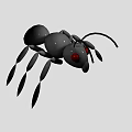 Black Ant Toy Doll With Red Eyes And Detailed 3D Legs For Children Playtime