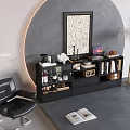 Modern Black Bookcase Interior With Books Decorations And Glass Door Shelves