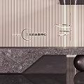 Modern Front Desk Sales Office Reception 3d model