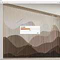 Chinese Grille Partition Hollow Partition Screen Partition Grille Background Wall 3d model