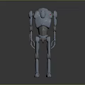 Robot Assistant Small Robot Butler Robot Butler Figure Game Figure 3d model