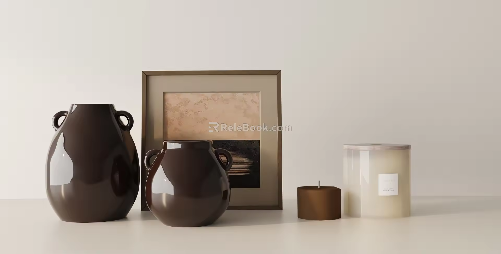Modern ornaments combination 3d model