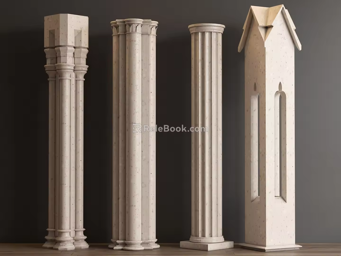 European Column Roman Column 3d model
