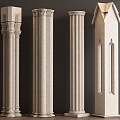 European Column Roman Column 3d model