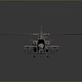 Detailed Military Attack Helicopter With Twin Rotors Armored Cockpit And Combat Weapons