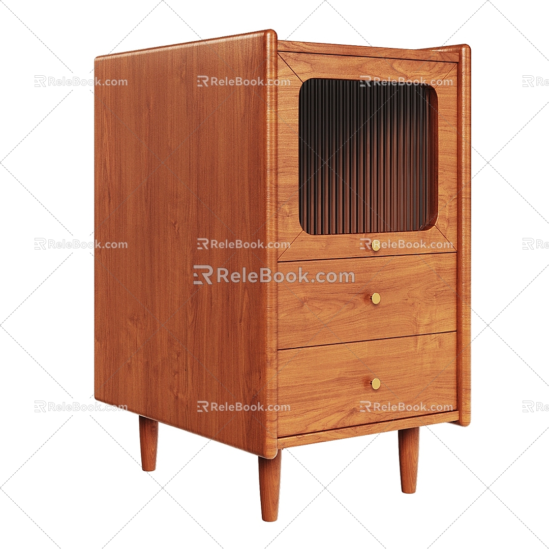 Nordic Simple Decorative Cabinet 3d model