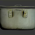 Vintage Enamel Cooking Pot With Lid And Two Side Handles