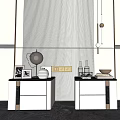 Modern bedside table lamp pendant lamp 3d model