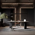 Modern study 3d model
