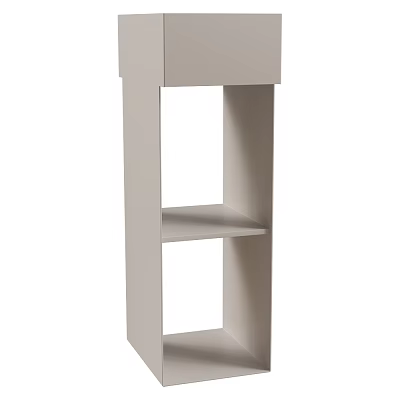 Modern Light Gray Storage Shelving Unit with Open Shelves for Home Organization 3d model