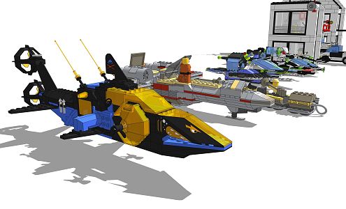 Modern Toys Lego Plane 3d model