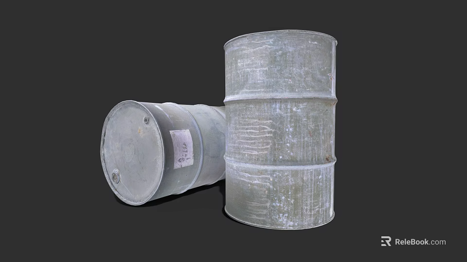 Weapon Storage Solutions Using Sturdy Metal Barrels For Secure Ammunition 3d model 