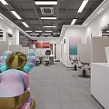 Modern Hair Salon Interior Design With Stylish Chairs Mirrors And Reception Counter