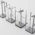 Modern Shower Enclosures With Glass Doors And Multiple Design Features For Bathroom
