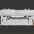 Automated Industrial Production Line Equipment Featuring Conveyor Belts And Mechanical Processing Units