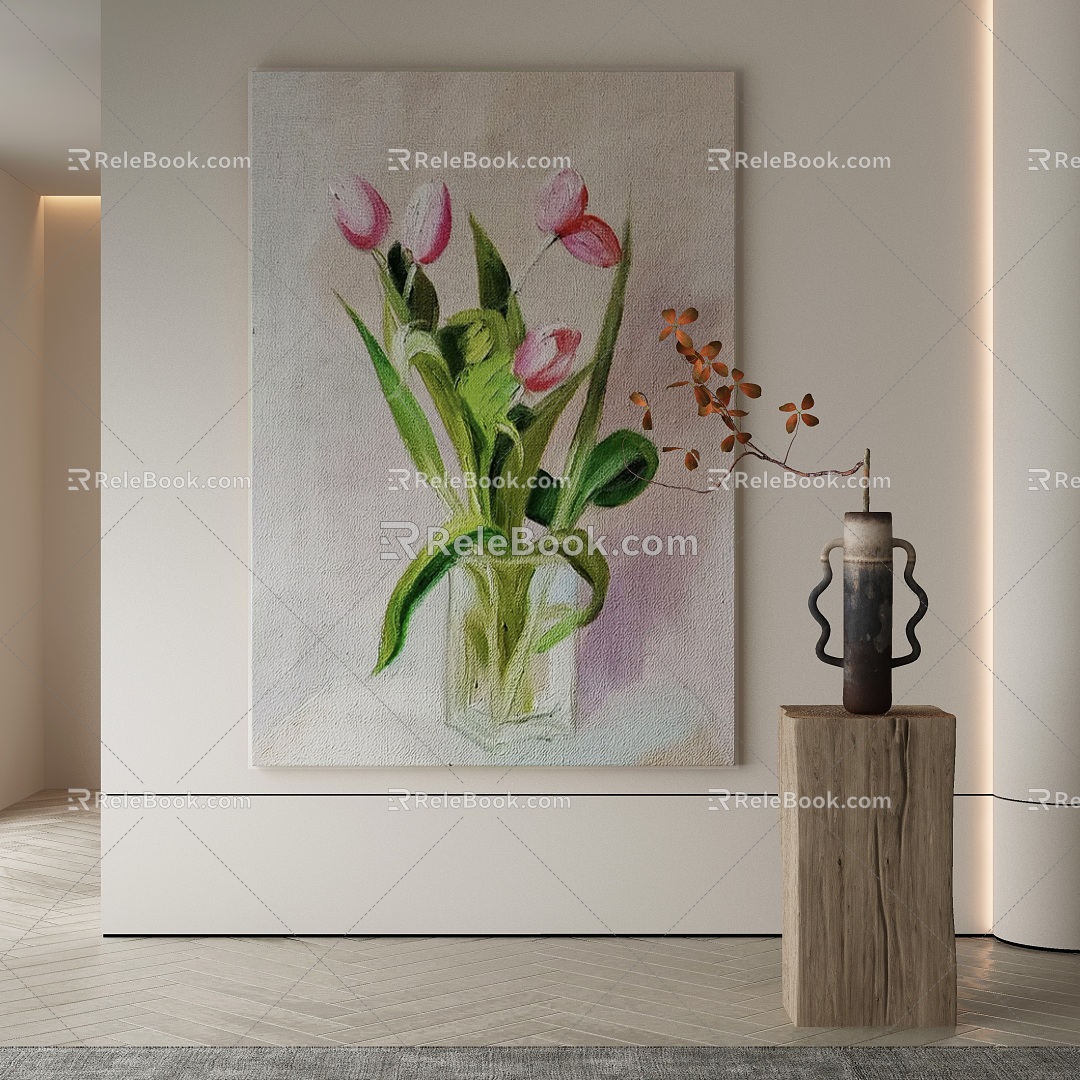 modern decorative painting 3d model