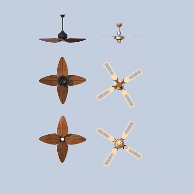 fan ceiling fan electric fan 3d model
